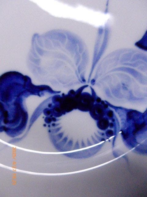 美品　マイセン　Meissen ブルーオーキッド 2o.5cm プレートです