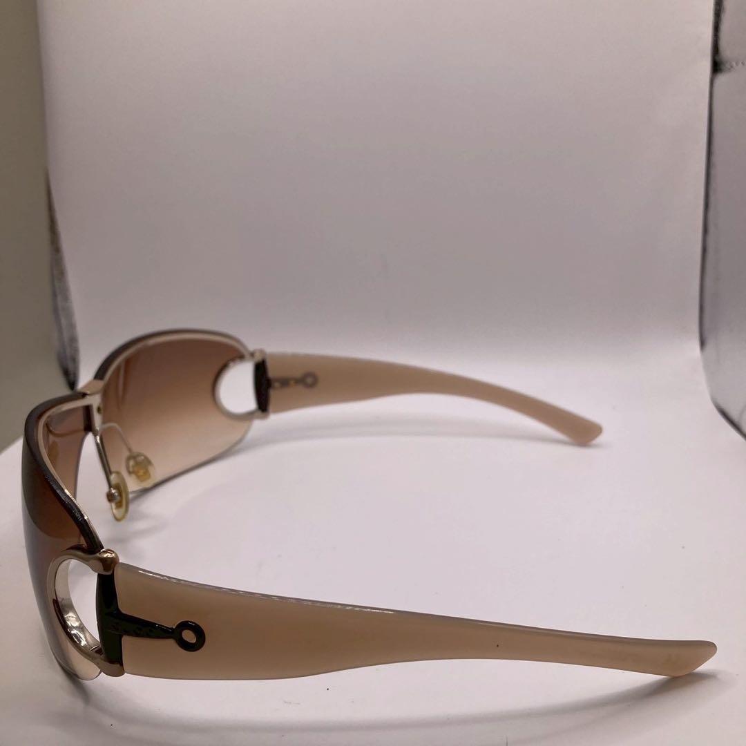 希少　GUCCI ホースビット　サングラス　y2k グッチ　ブラウン　ハーフリム