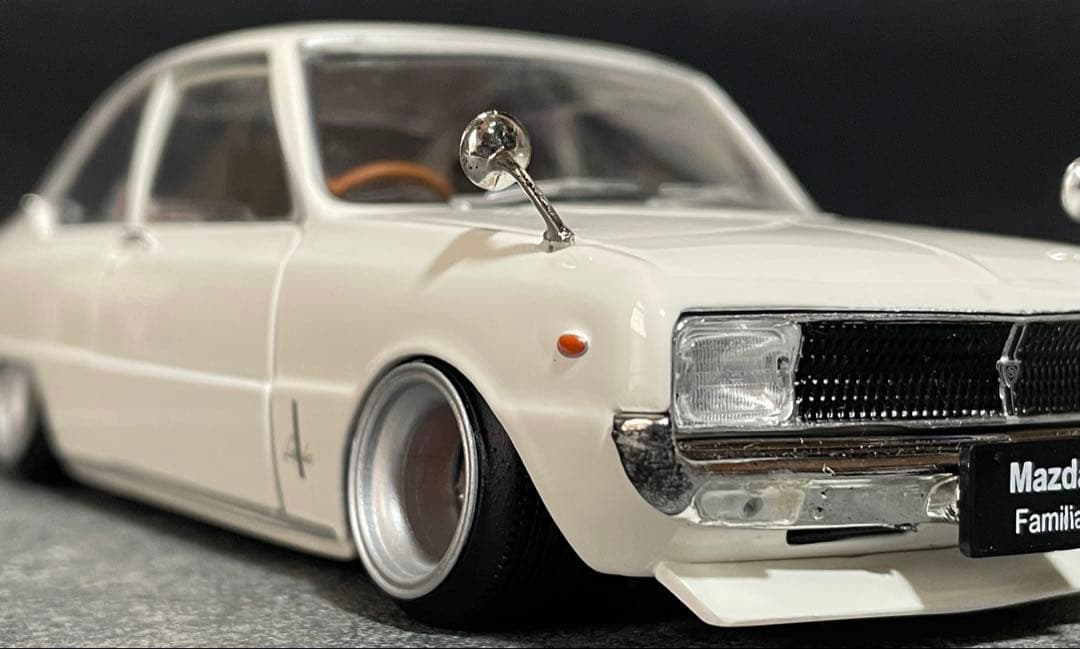 1/24 アシェット 国産名車 ファミリア ロータリークーペ改 カスタム 旧車