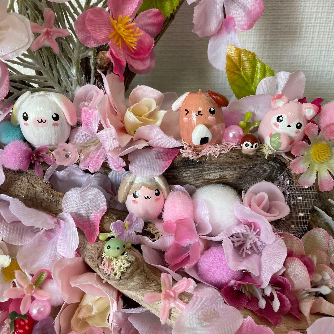 【一点もの】ひな☆桜の飾り