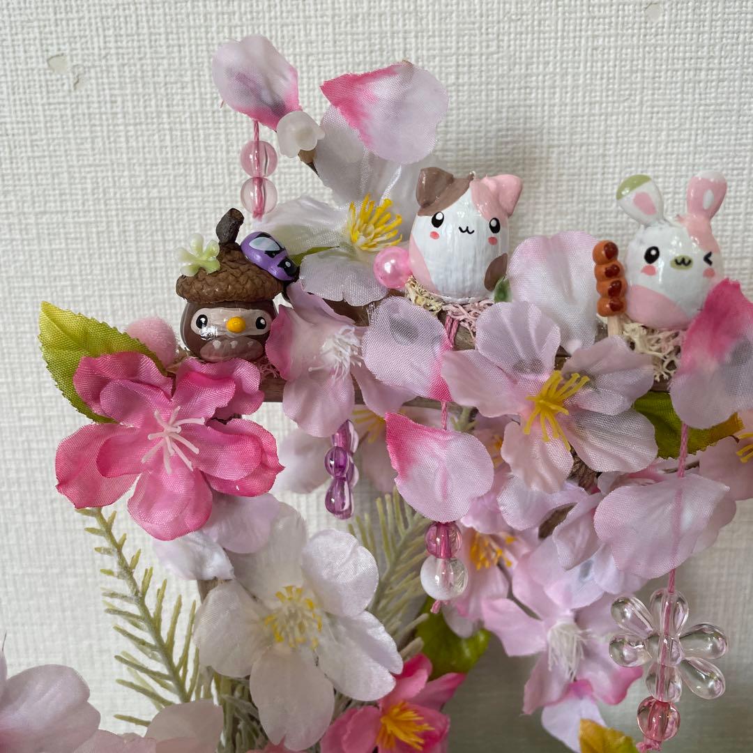【一点もの】ひな☆桜の飾り