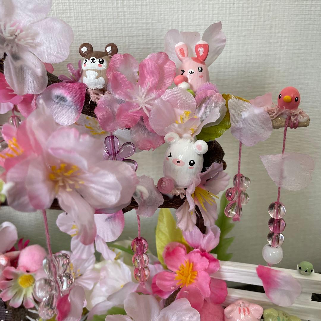 【一点もの】ひな☆桜の飾り