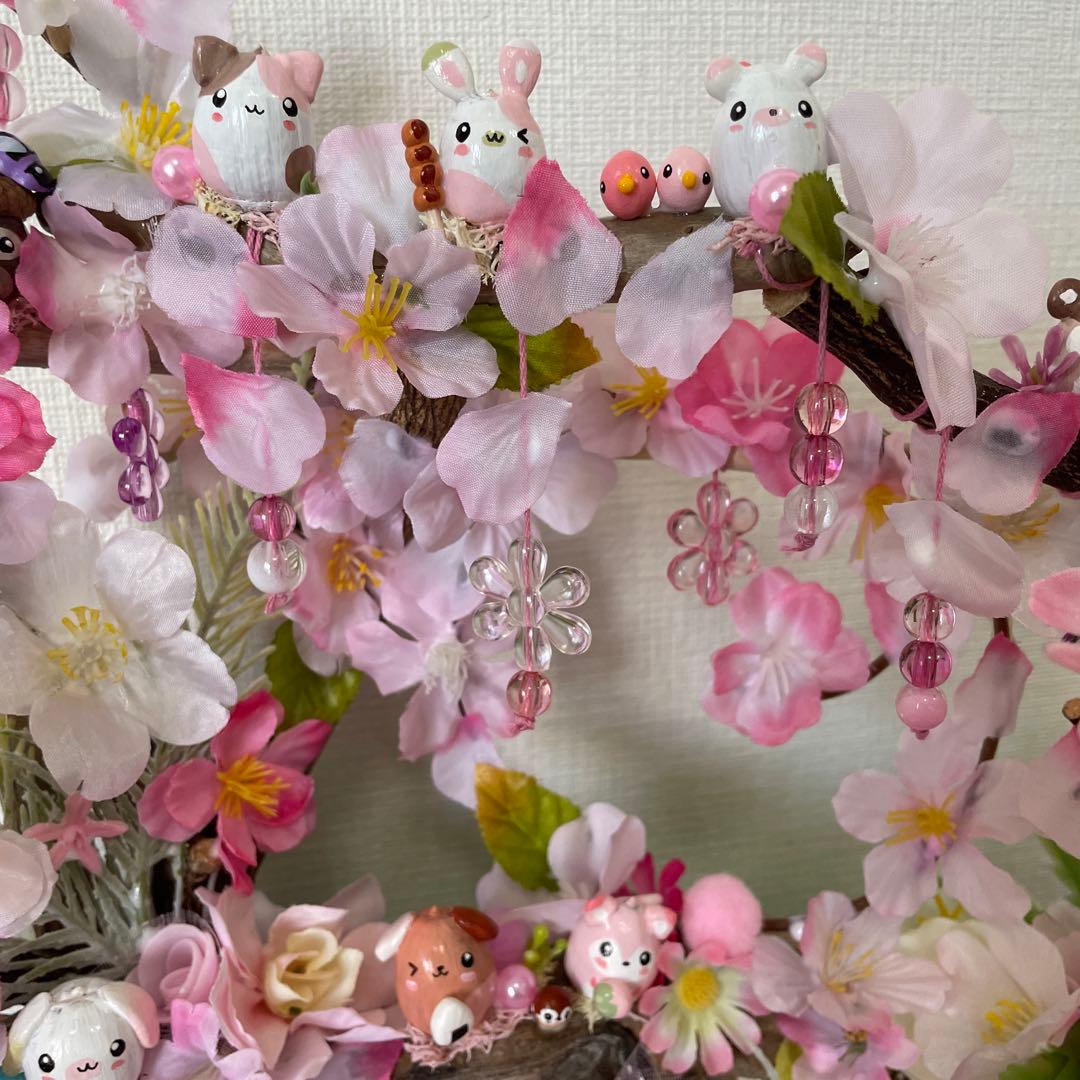 【一点もの】ひな☆桜の飾り
