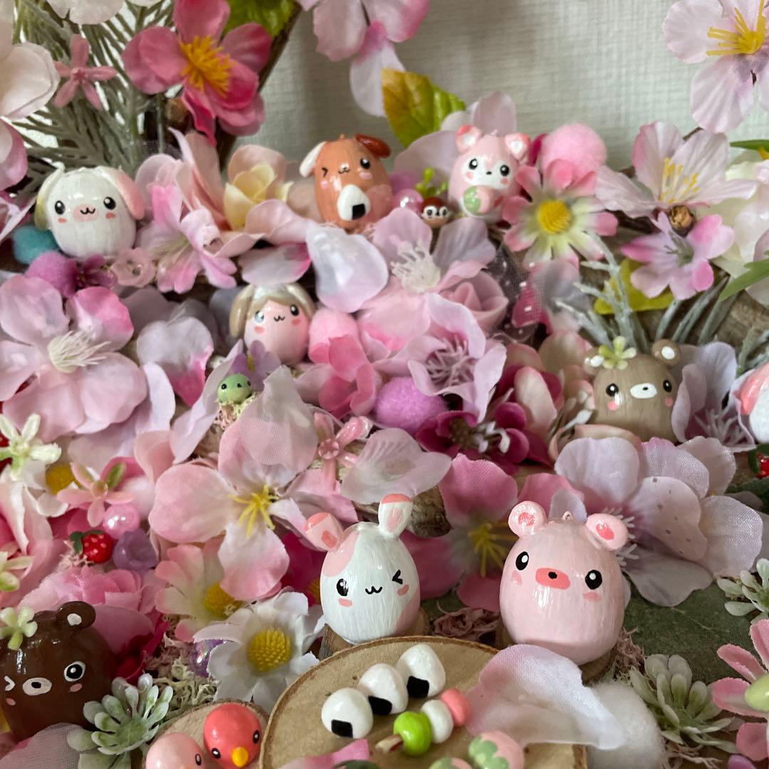 【一点もの】ひな☆桜の飾り