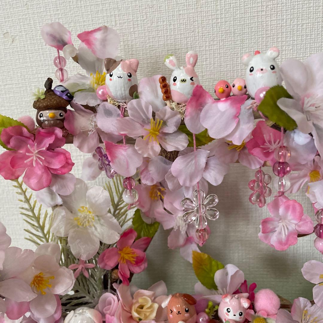 【一点もの】ひな☆桜の飾り