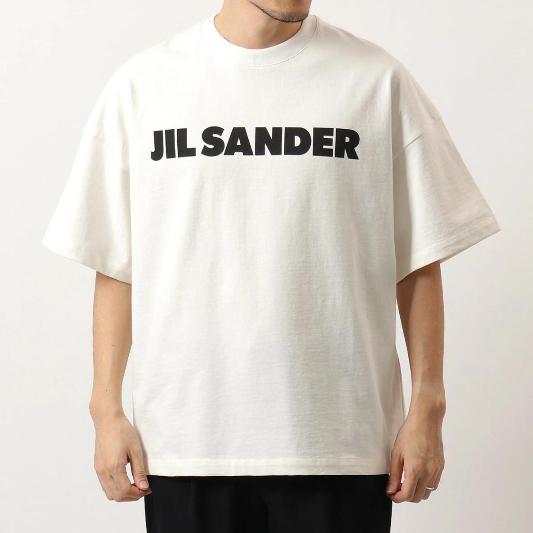 美品　ジルサンダー　ホワイトロゴTシャツ　S　ビッグシルエット　白　862