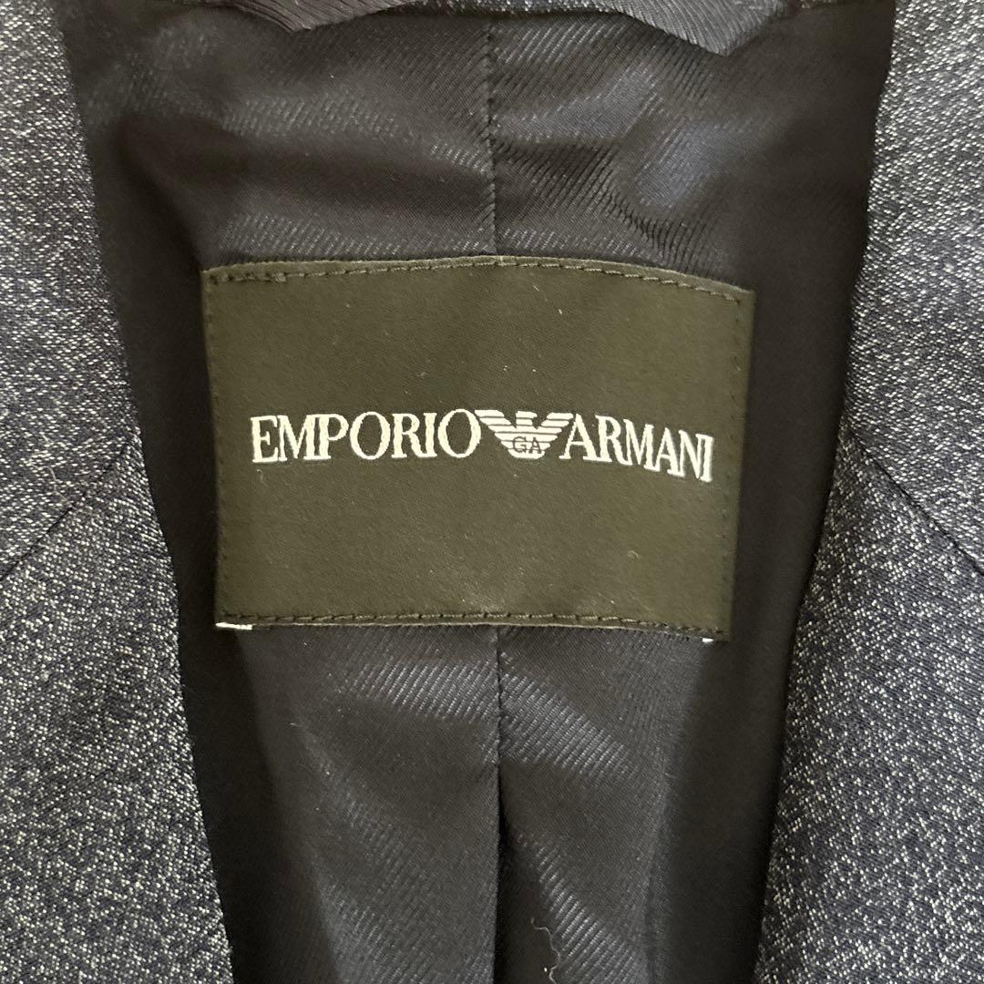 ✨新品タグ付き✨アルマーニ　テーラードジャケット 40 ネイビー ストレッチ