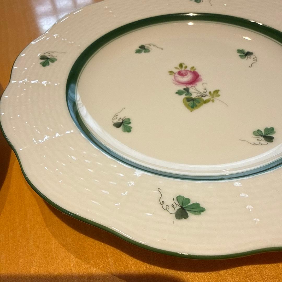 ヘレンド　ウィーンの薔薇16.5cm2枚セット