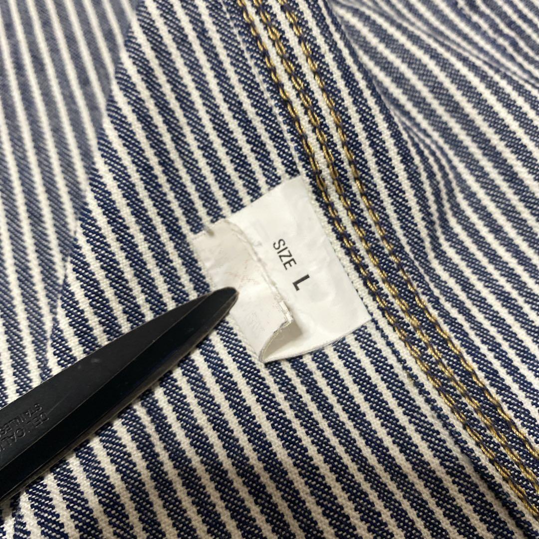 Levi’s 70740 カバーオール　ヒッコリーガラスフィルム　ストライプ　L