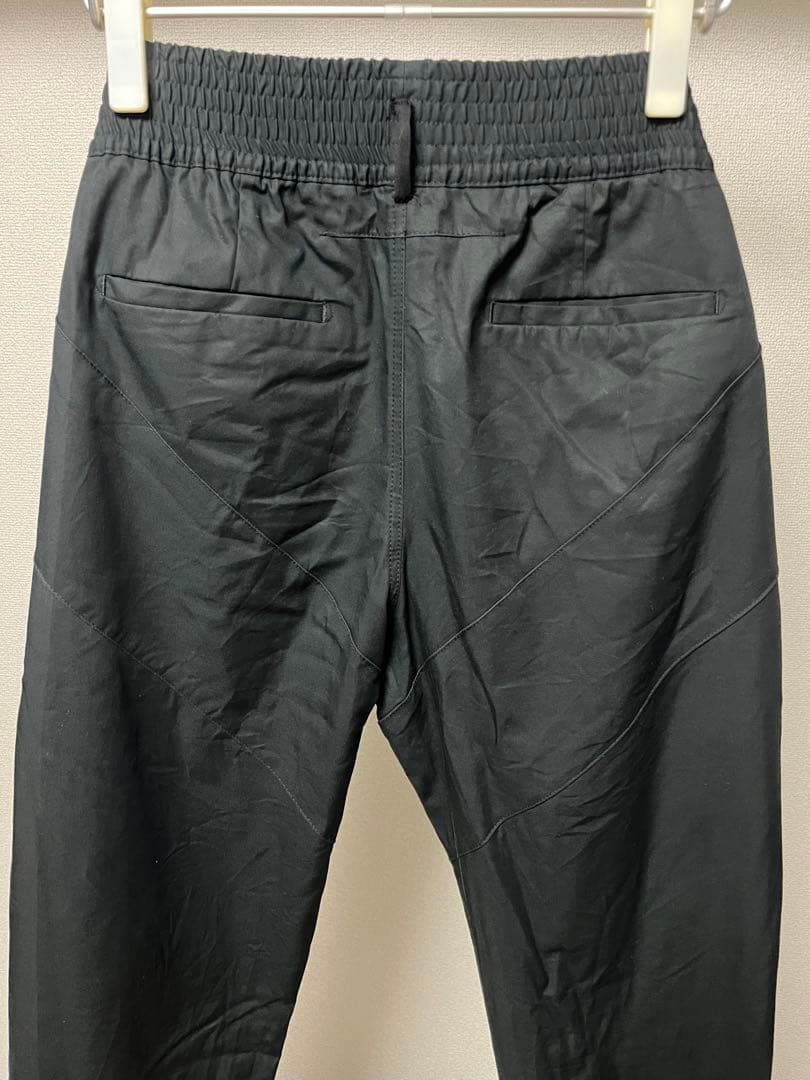 16ss GIVENCHY イージーパンツ 黒50 V字切替 ワイド サルエル