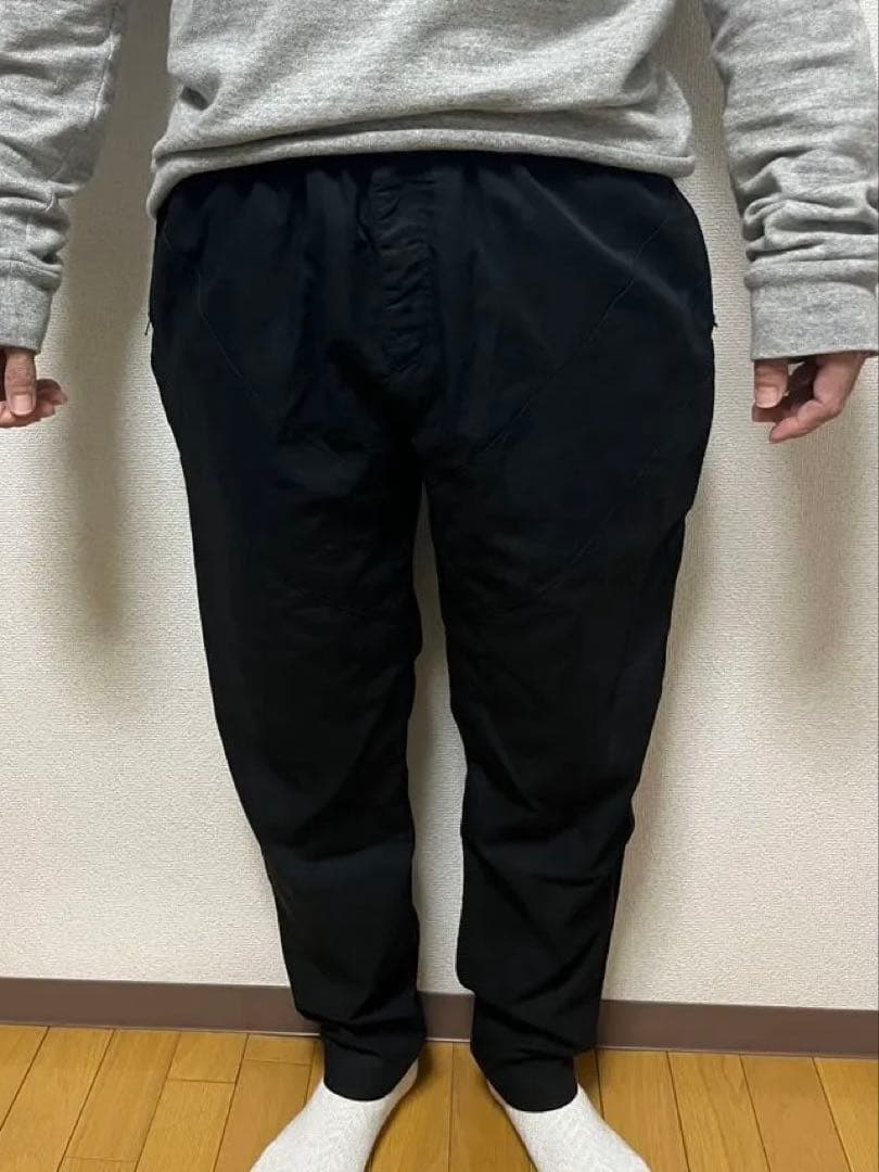 16ss GIVENCHY イージーパンツ 黒50 V字切替 ワイド サルエル