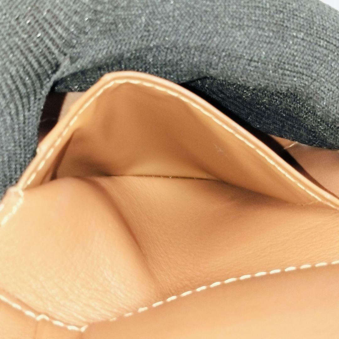 【美品】LOEWE アナグラム トライフォールド レザー ウォレット ブラウン