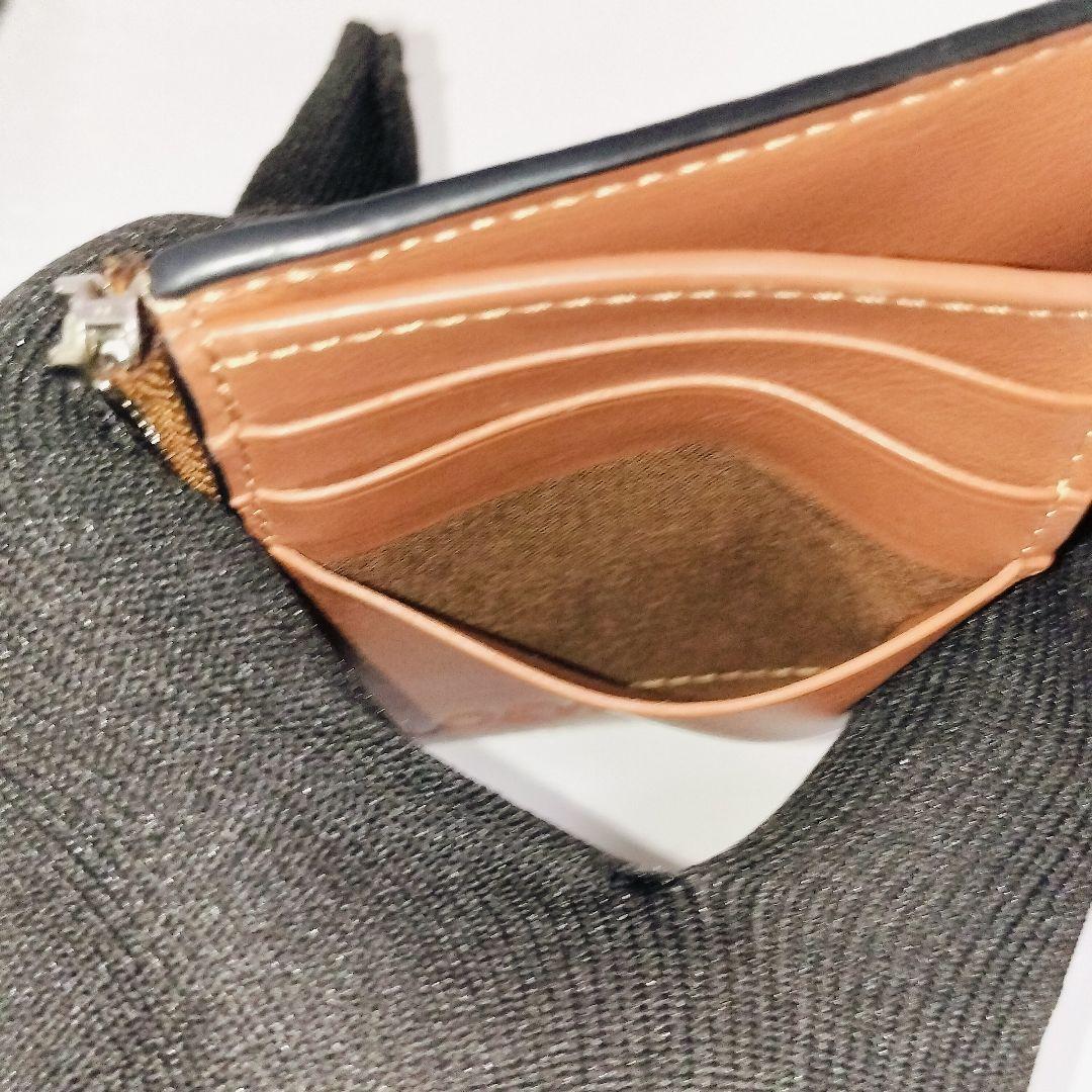 【美品】LOEWE アナグラム トライフォールド レザー ウォレット ブラウン