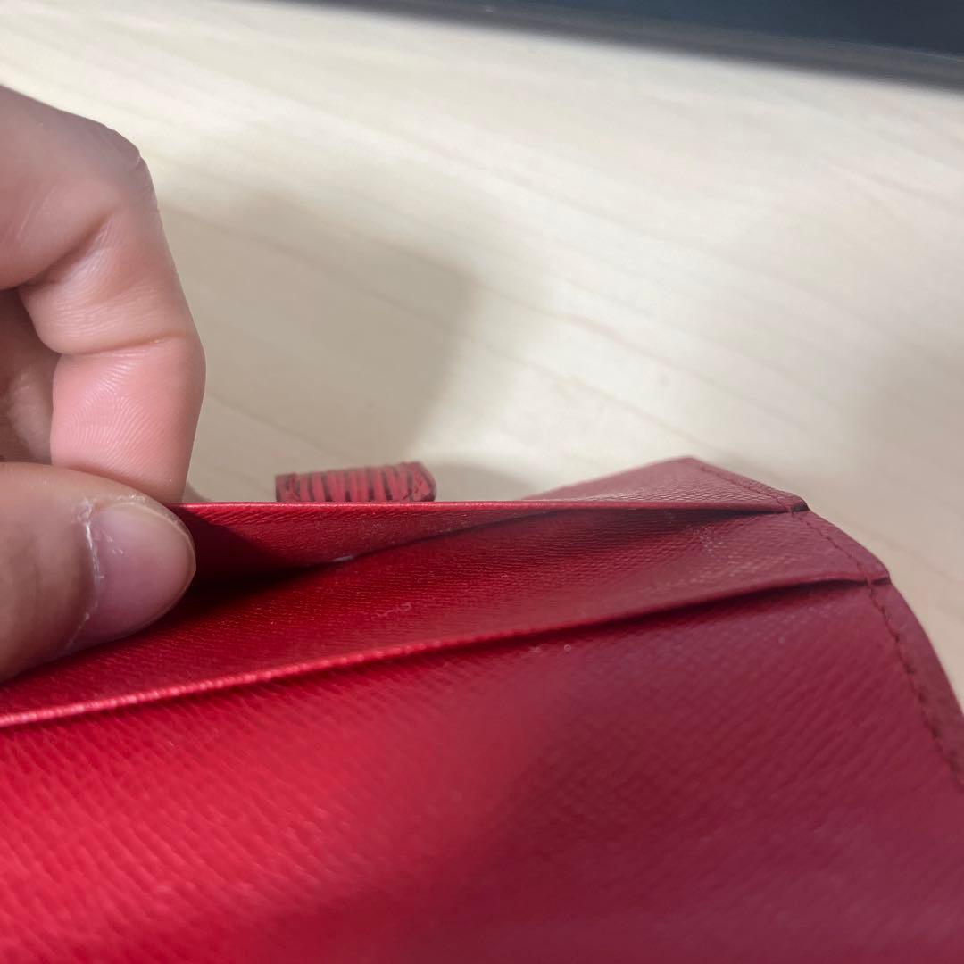 Louis Vuitton エピレザー 名刺入れ レッド