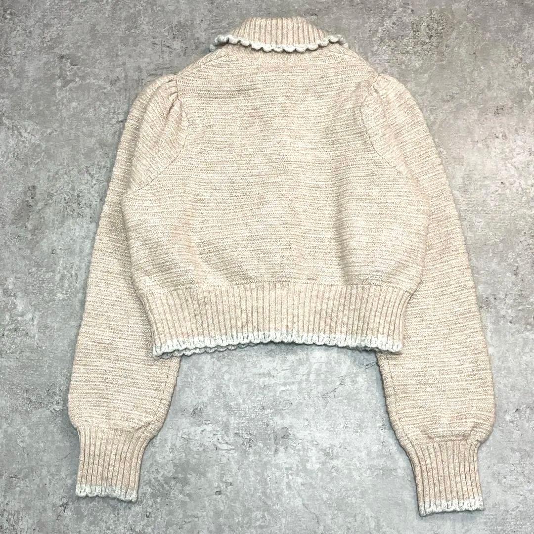 COEL かぎ針 ラメニット ジャケット 24AW 刺繍 アルパカ混