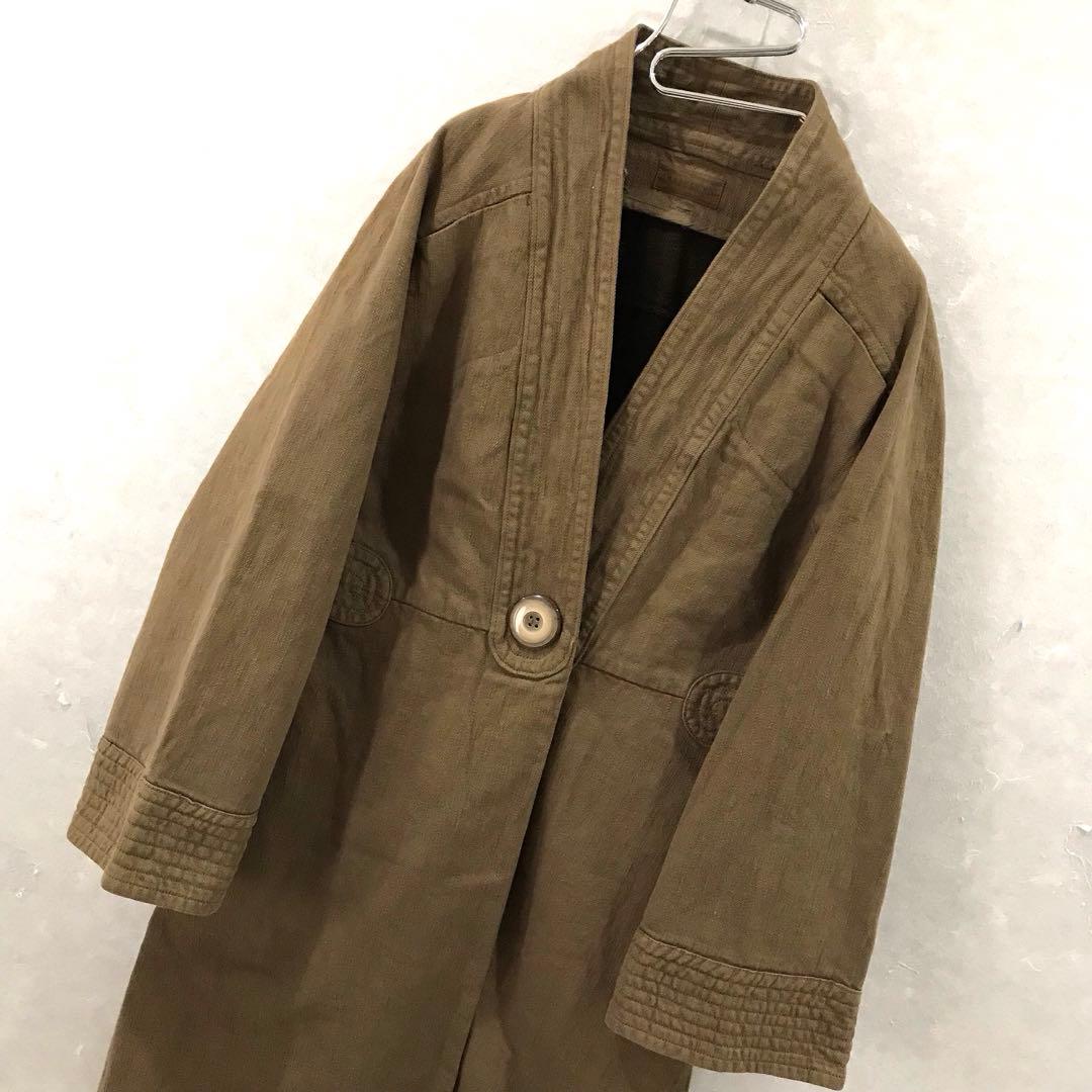 Share spirit ヘリンボーン ミリタリーコート ガウン 美品 36