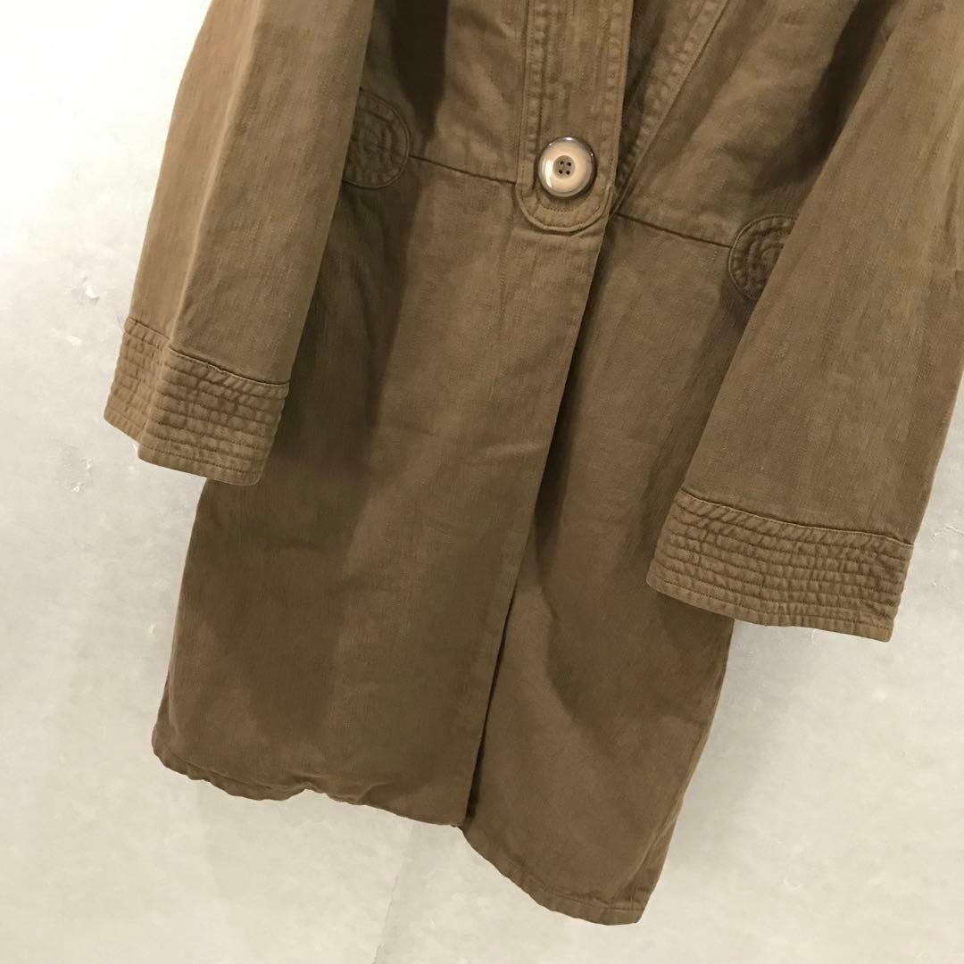 Share spirit ヘリンボーン ミリタリーコート ガウン 美品 36