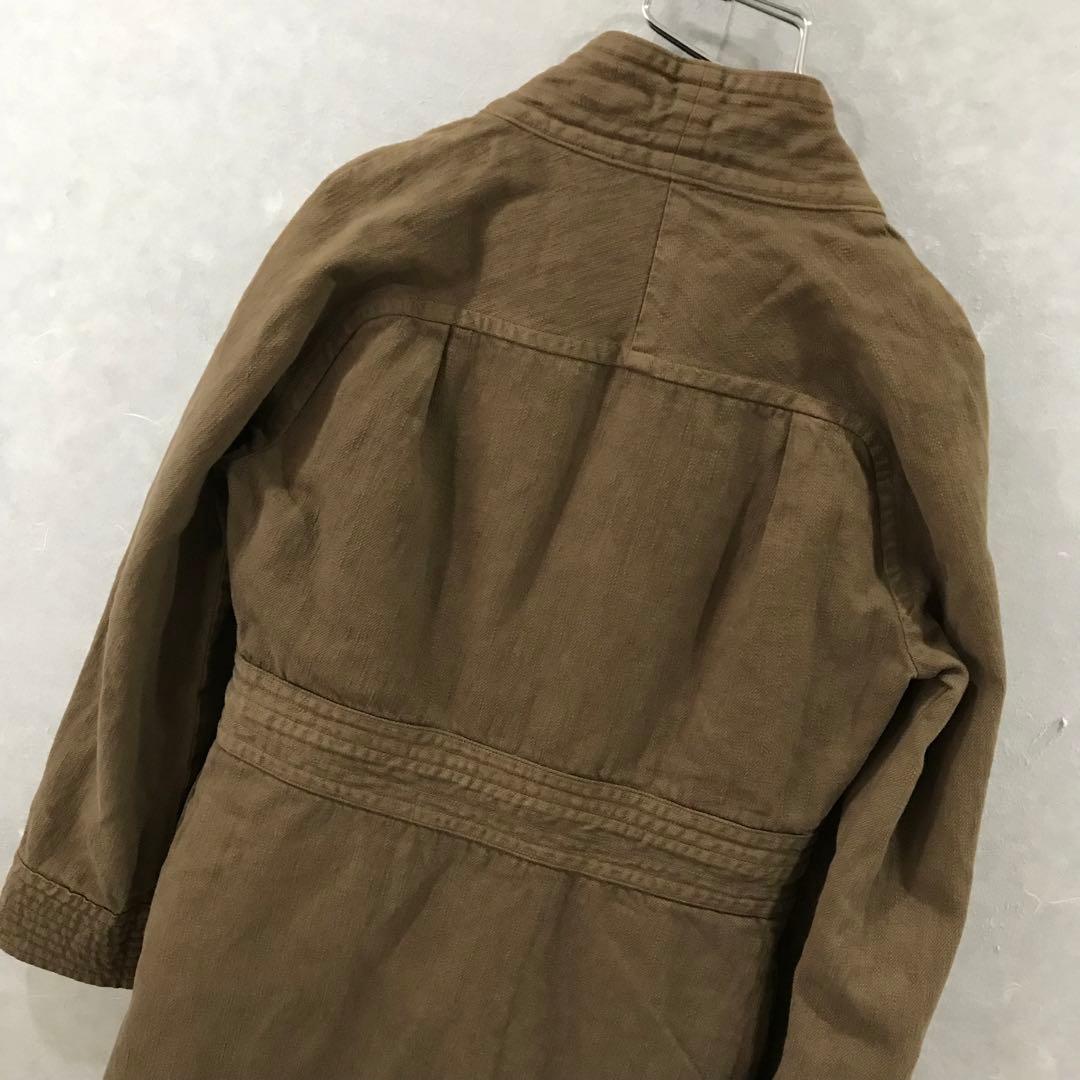 Share spirit ヘリンボーン ミリタリーコート ガウン 美品 36