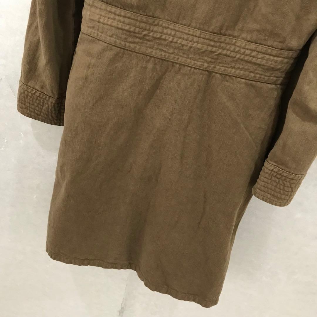 Share spirit ヘリンボーン ミリタリーコート ガウン 美品 36