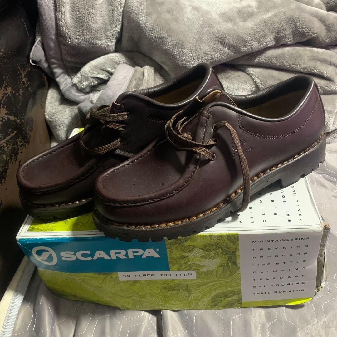 新品未使用SCARPA ダークブラウン モカシン 靴 サイズEU41