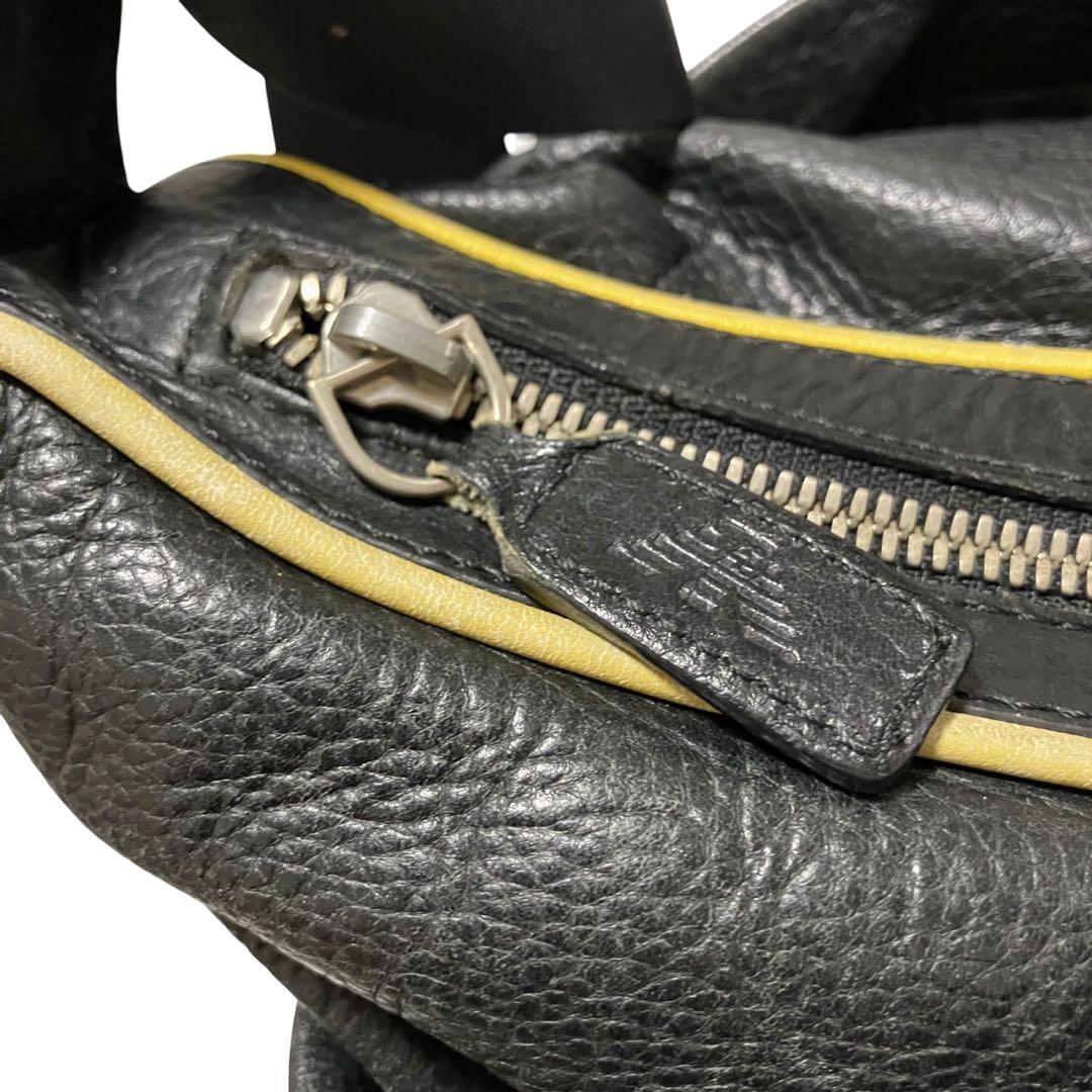 美品 EMPORIO ARMANI レザー 2WAY ボストンバッグ ショルダー