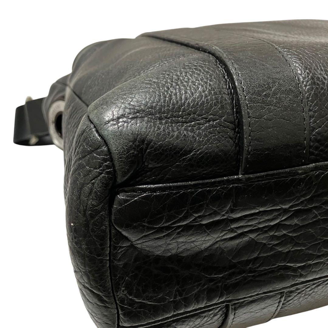 美品 EMPORIO ARMANI レザー 2WAY ボストンバッグ ショルダー