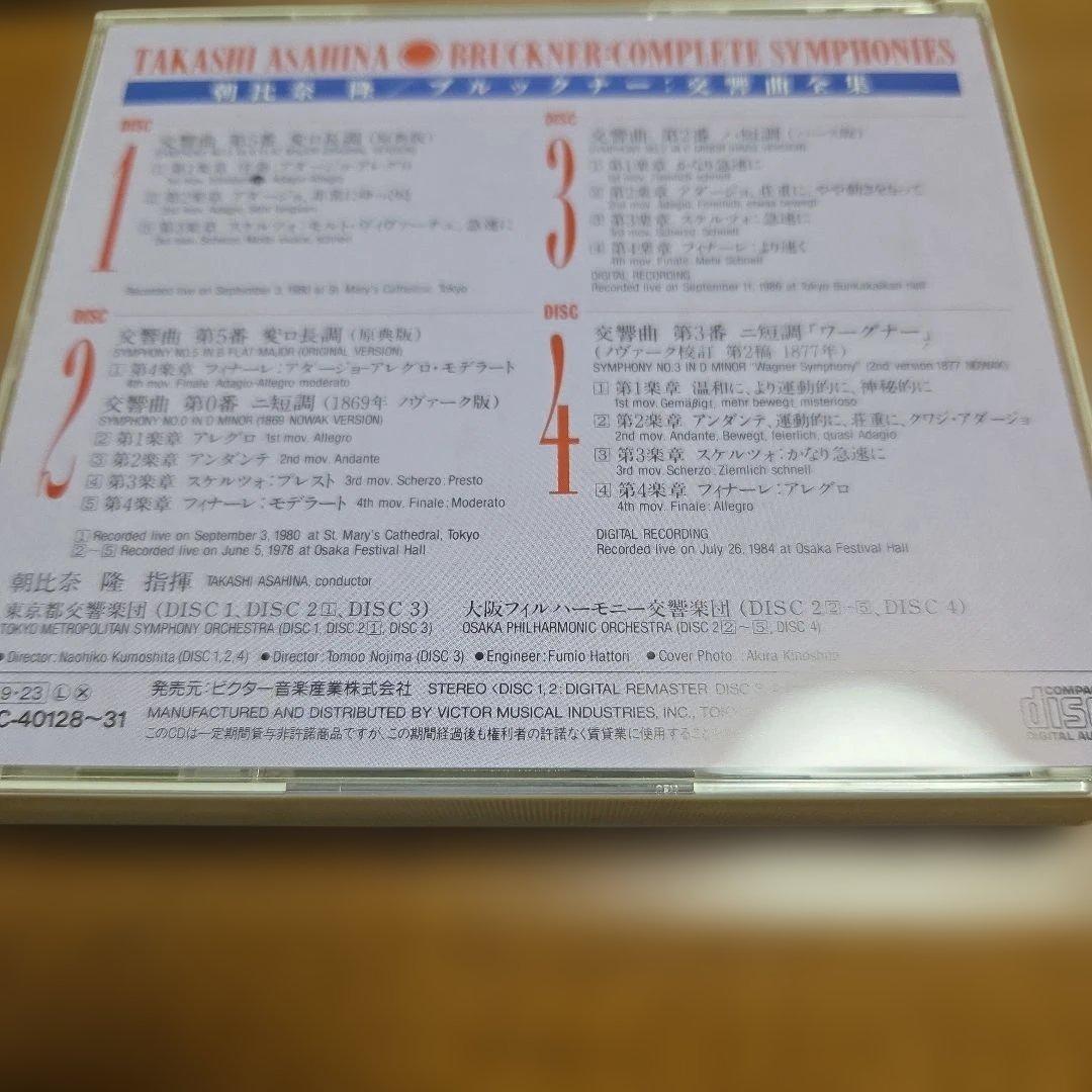 朝比奈隆指揮　ブルックナー交響曲全集(11枚組)