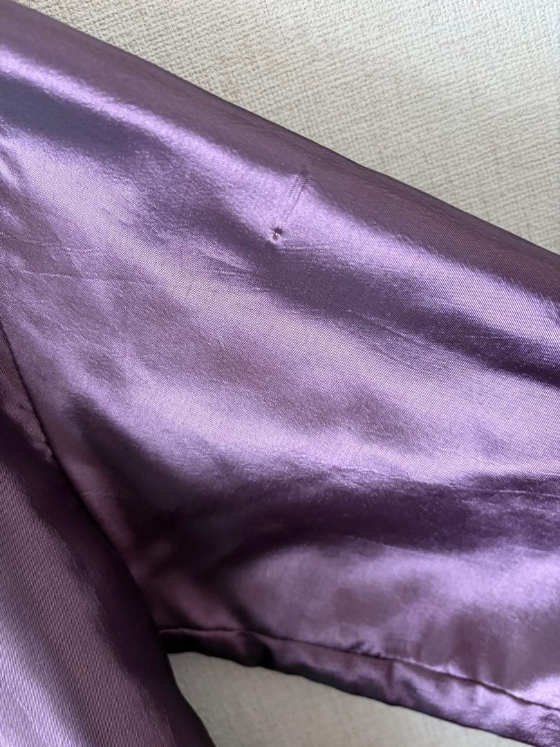 【AMERI VINTAGE】IRIDESCENT DRAPE COAT