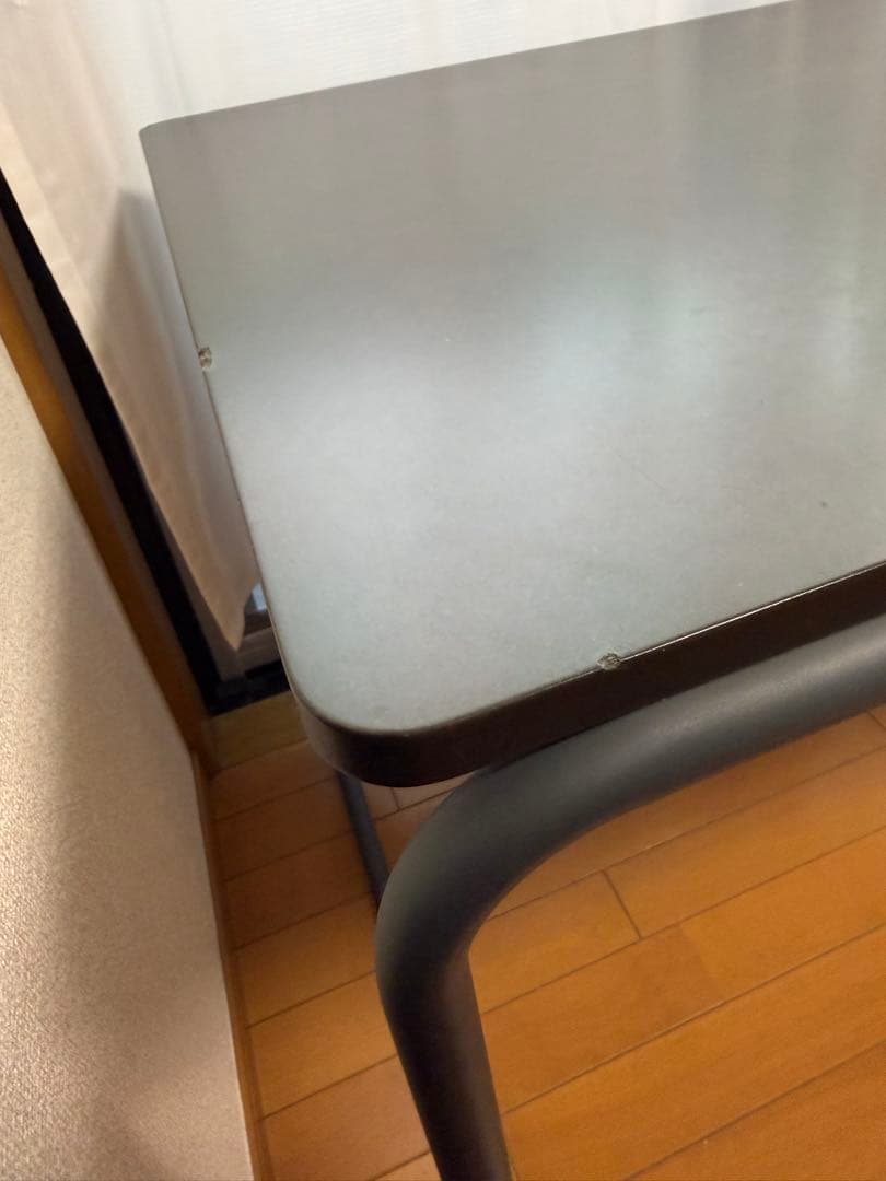 A*a様 THONET 無印良品　スチールパイプデスク・Ｍ／ダークグレー　トーネ