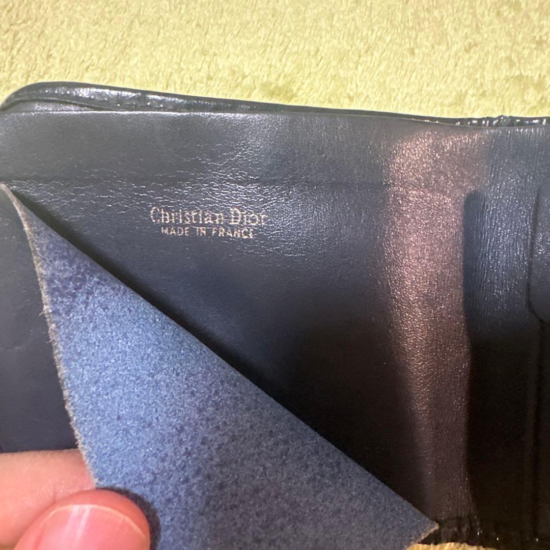 Dior クリスチャンディオール 二つ折り財布 トロッター トロッター柄
