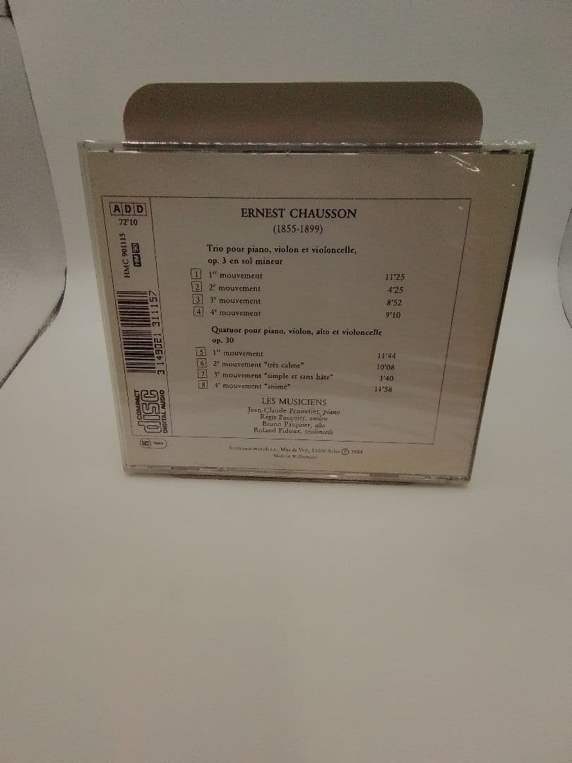 その他 BRNEST CHAUSSON Trio op.3 *Quatuor op.30