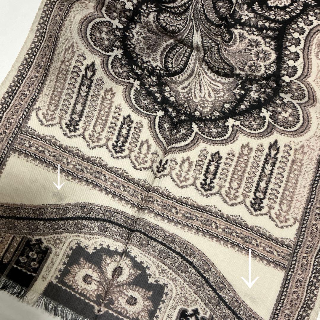 洗練されたデザイン　ETRO 正規品　ペイズリー スカーフ　ショール　☆2