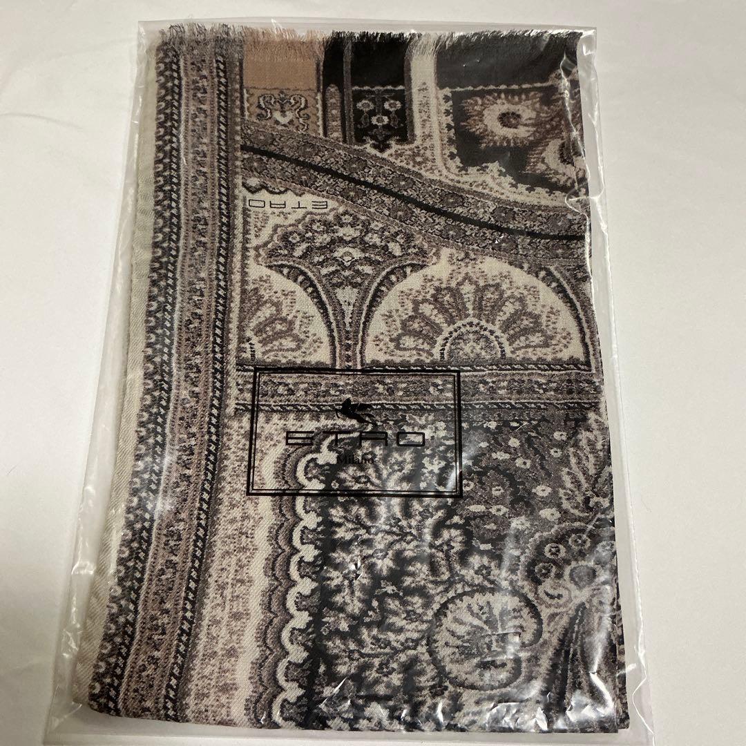 洗練されたデザイン　ETRO 正規品　ペイズリー スカーフ　ショール　☆2