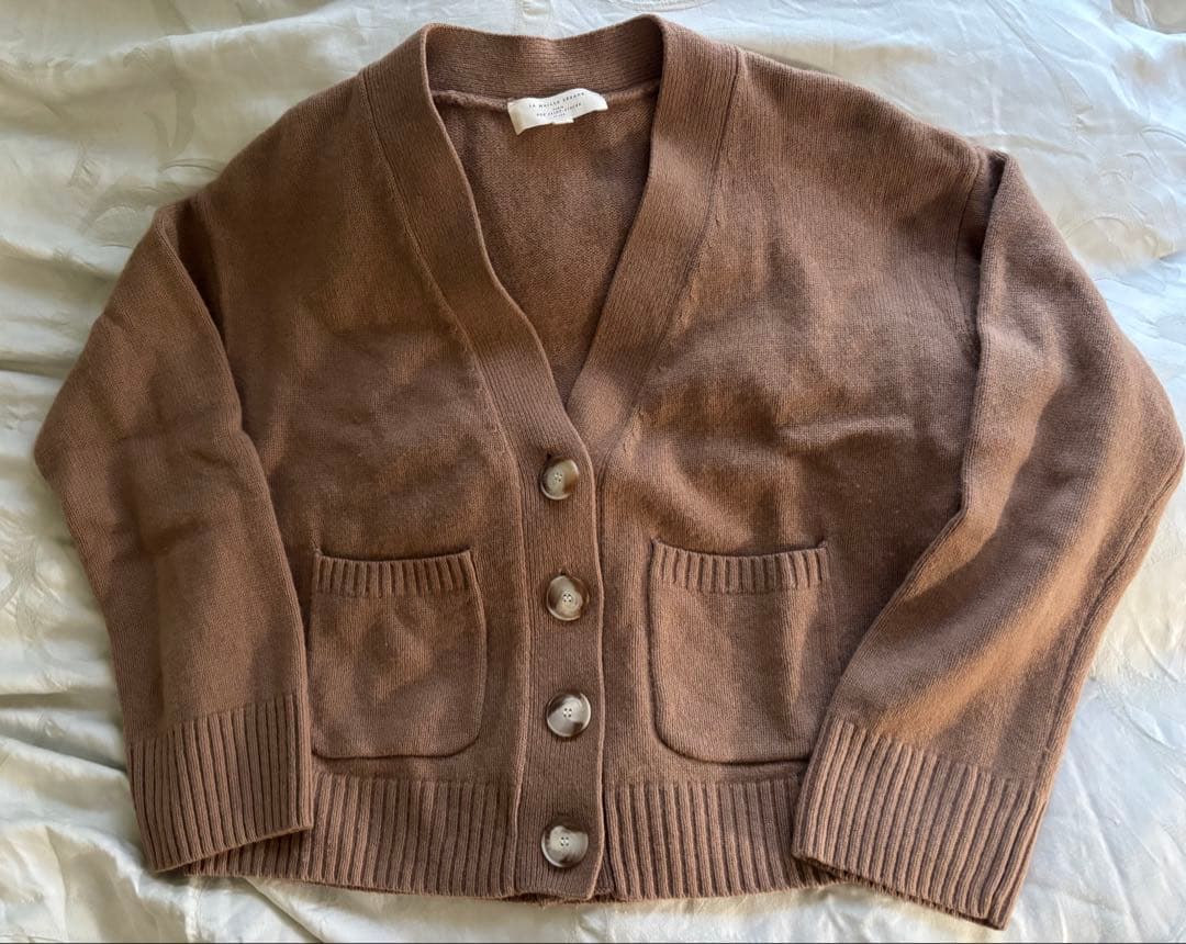 Sezane キャメル　カーディガン Sサイズ　ヤクウール