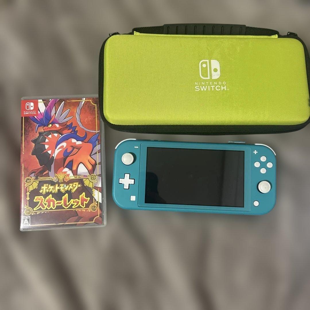 ゆ*め様 Nintendo Switch Lite ターコイズ 本体 ポケモンス