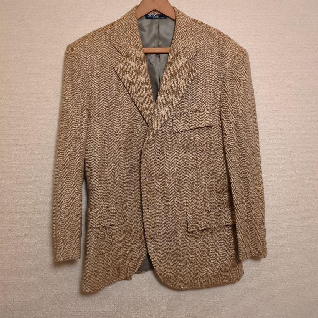 90s POLO RALPH LAUREN ヘリンボーン テーラードジャケット