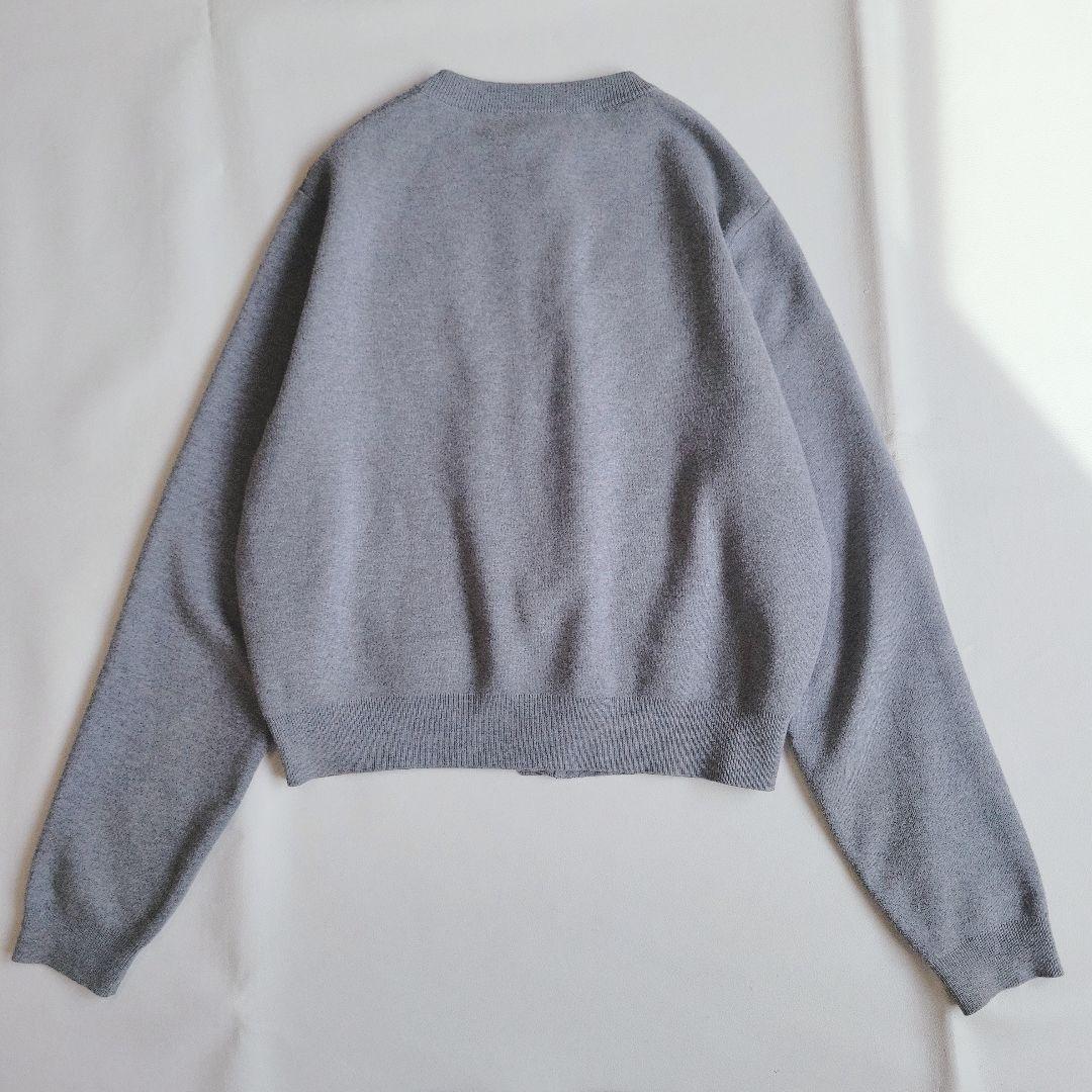 CABaN コットンカシミヤクルーネックカーディガン S グレー