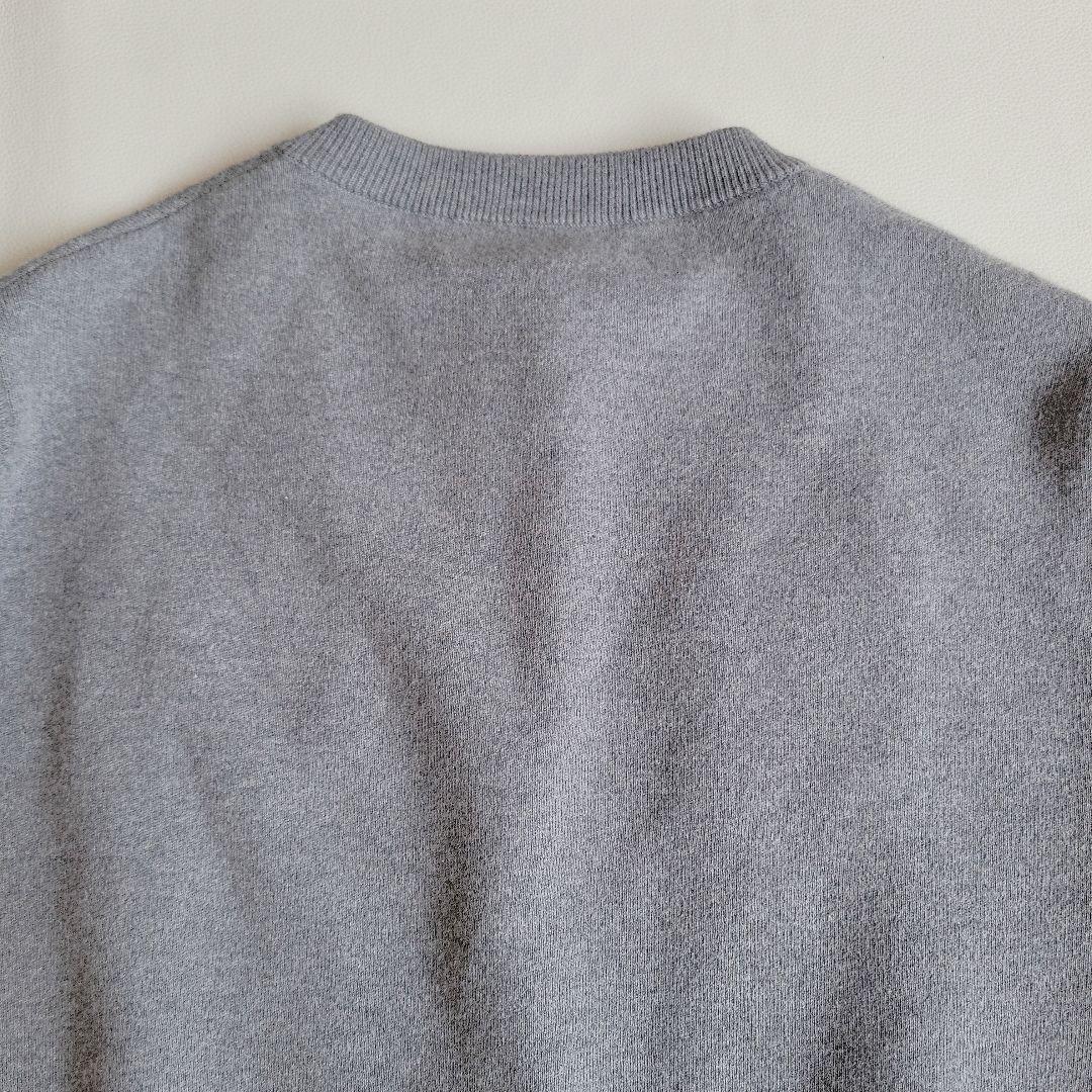 CABaN コットンカシミヤクルーネックカーディガン S グレー