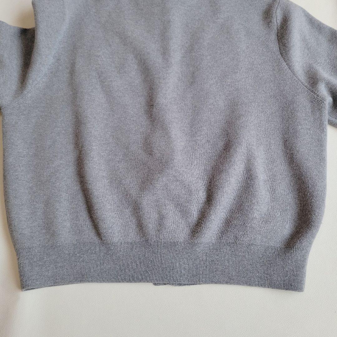 CABaN コットンカシミヤクルーネックカーディガン S グレー