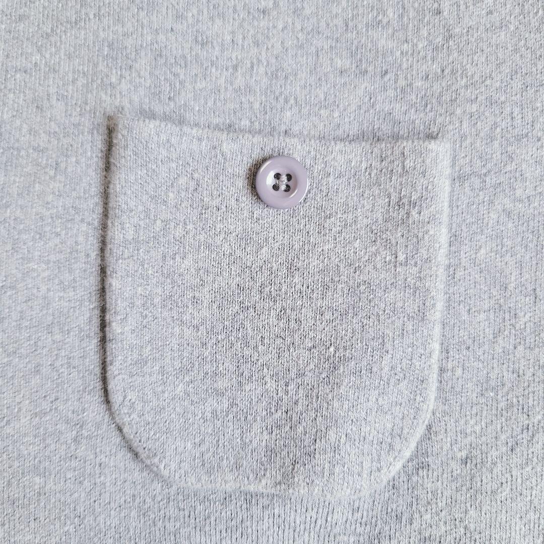 CABaN コットンカシミヤクルーネックカーディガン S グレー