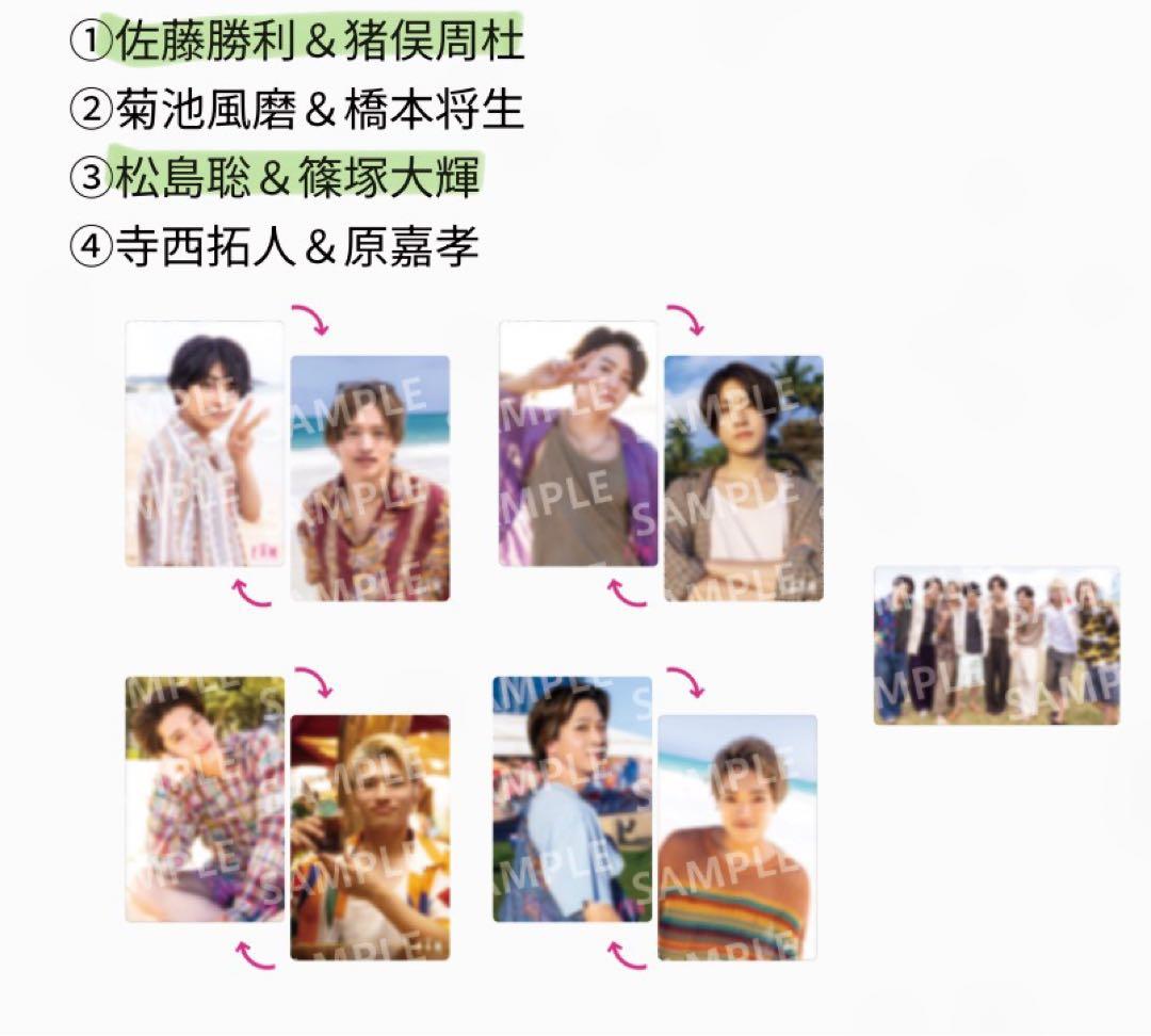 timelesz FAM アルバム CD 4形態 全特典/トレカ付