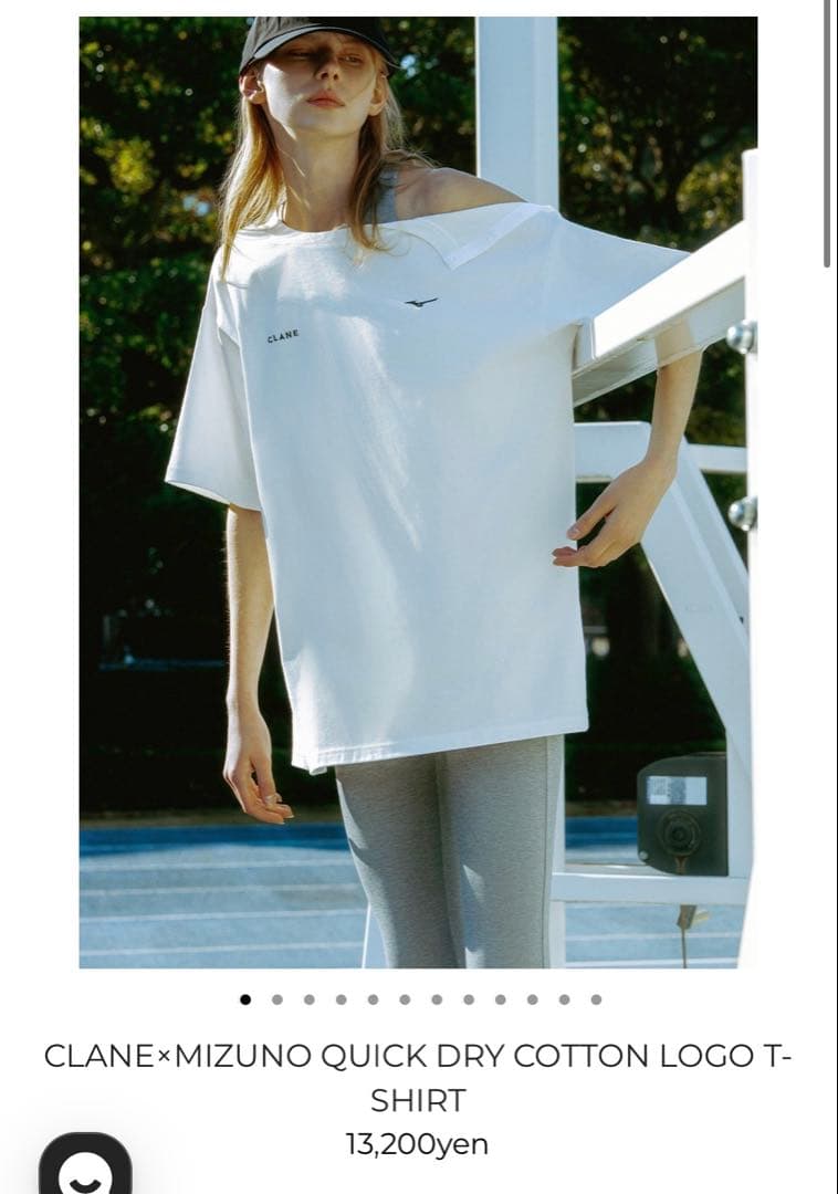 【新品】CLANE×MIZUNO DRY COTTON LOGO T-SHIRT