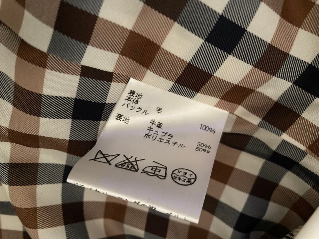 Aquascutum ベージュ ウール　トレンチコート　ロロピアーナ　ライナー