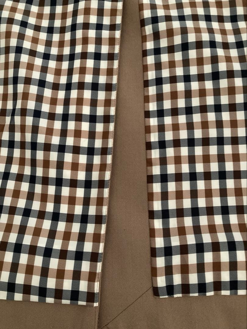 Aquascutum ベージュ ウール　トレンチコート　ロロピアーナ　ライナー