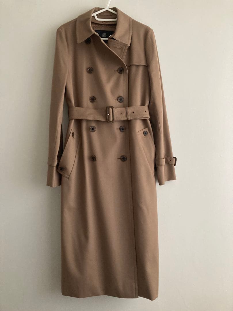Aquascutum ベージュ ウール　トレンチコート　ロロピアーナ　ライナー