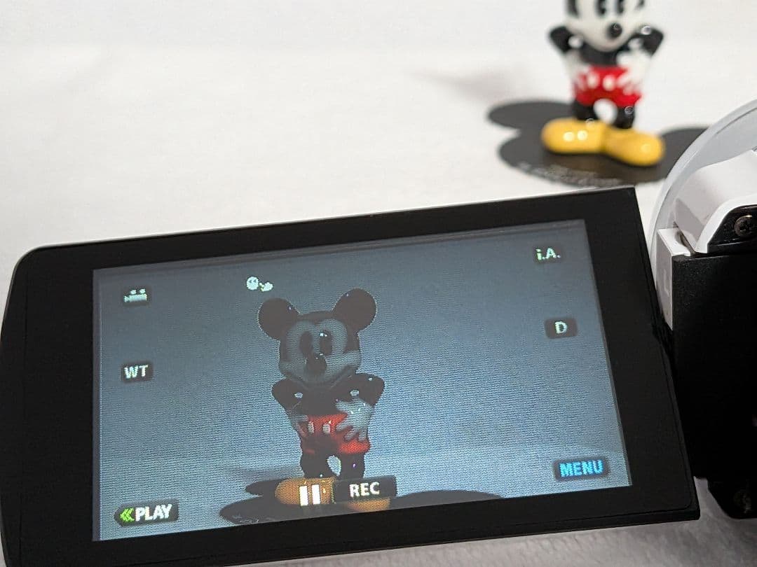 美品で人気の白、JVC FULL HD ビデオカメラ 40倍光学ズーム 本体
