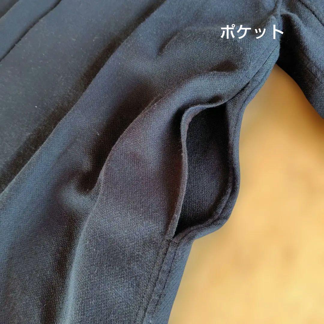 JURGEN LEHL 黒に近い濃紺 ロングコート シルクウール