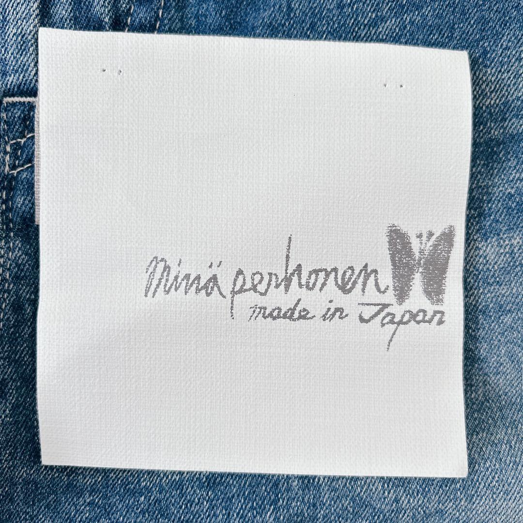 新品　ミナペルホネン always ロールアップデニム 　38 mina