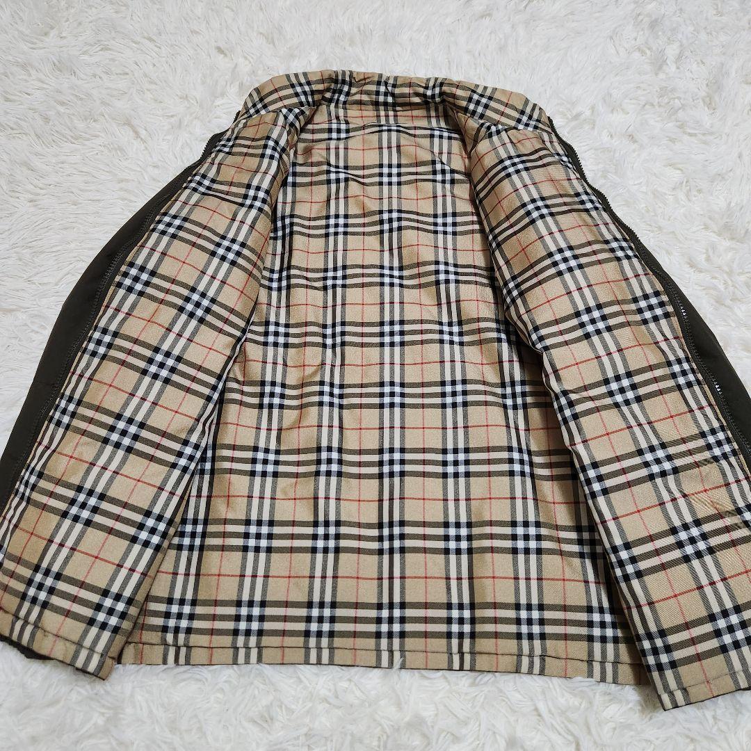 【美品】バーバリーズ リバーシブル ブルゾン ノバチェック × カーキ 40 L