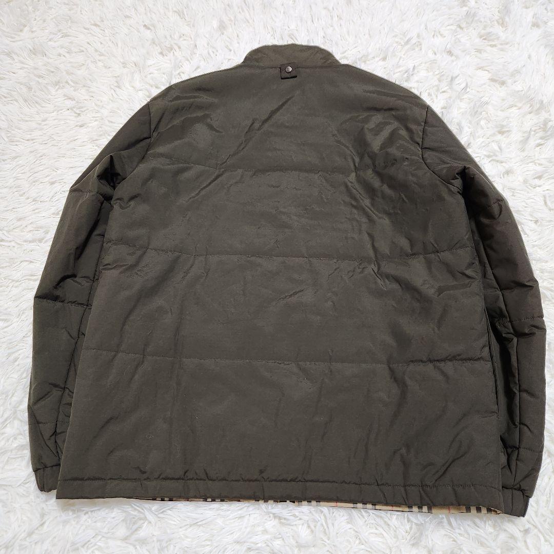 【美品】バーバリーズ リバーシブル ブルゾン ノバチェック × カーキ 40 L